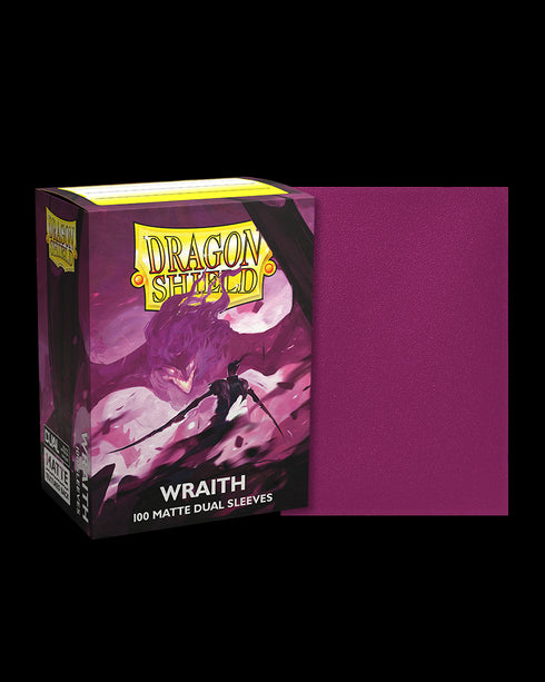 Dragon Shield: 100 Standard Size Dual Matte Sleeves - Wraith
